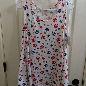 NWT XS Lularoe Perfect Tank paw print 🐾